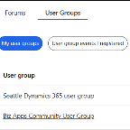 user groups tab view