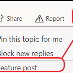 menu option for feature-post