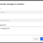 Compose a message to members
