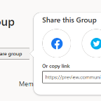 Share group options