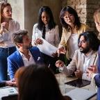 people gathered around a table