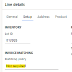 Invoice has been matched to a product receipt but the quantity was changed  on the invoice.