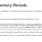 Unable to close inventory period due to unadjusted production