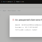 An unexpected client error has occurred in Management reporter